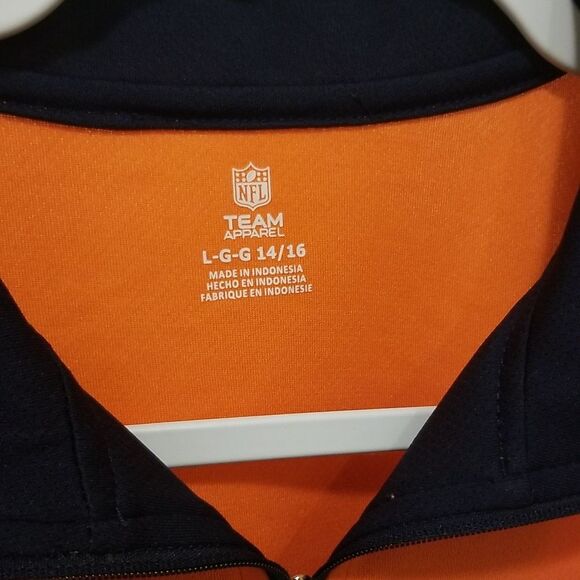 NFL Team Apparel Orange and Blue Jacket Women's size LARGE - Picture 3 of 6